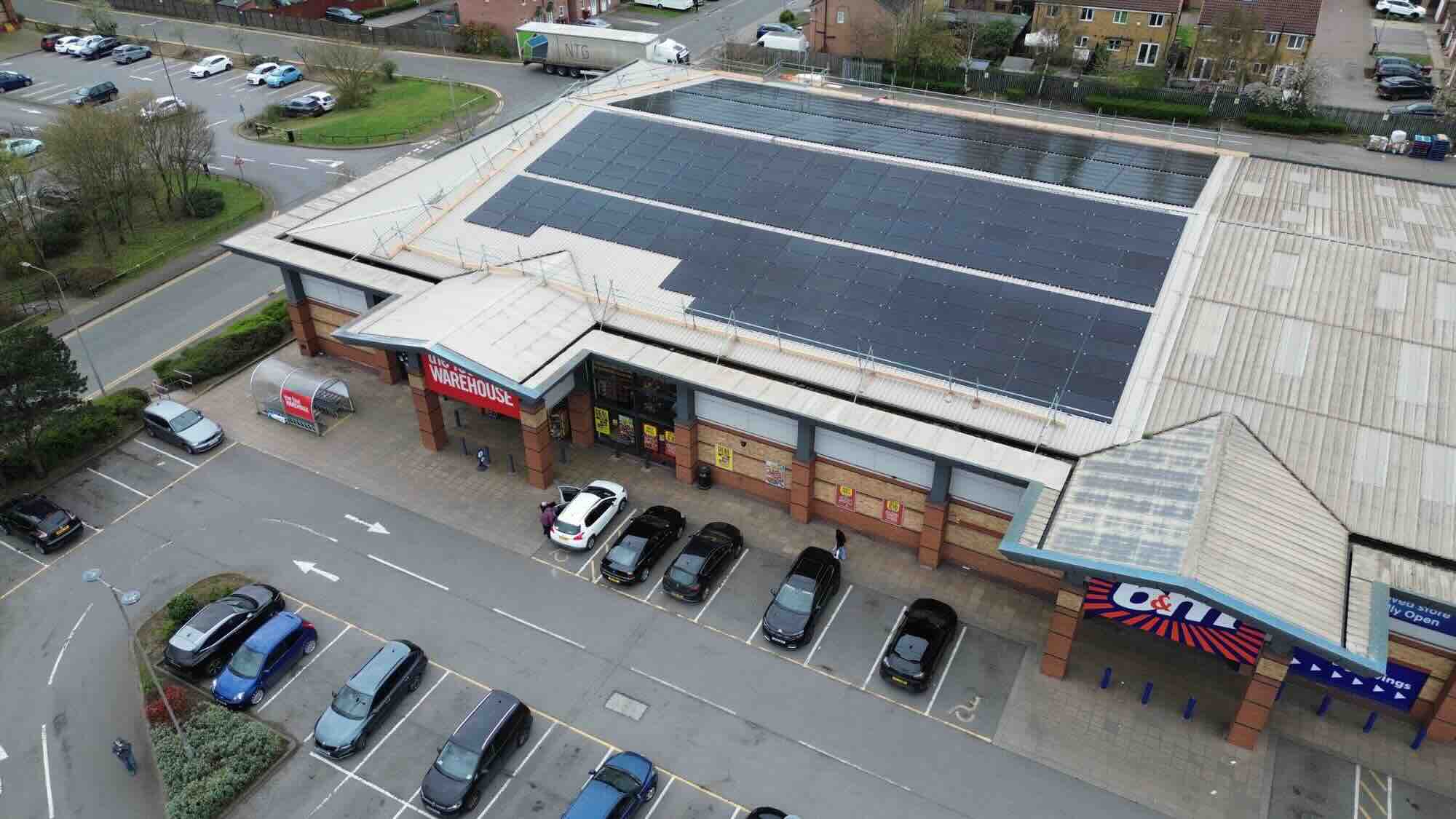 Iceland Scunthorpe rooftop solar panels