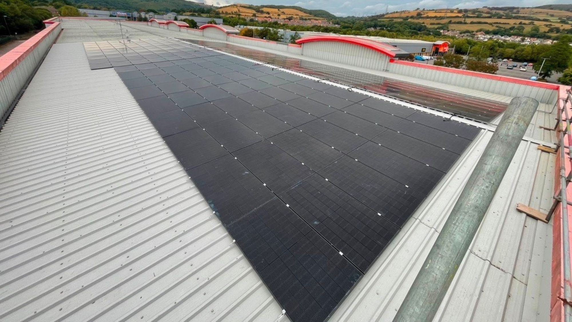 Iceland Caerphilly solar PV solution